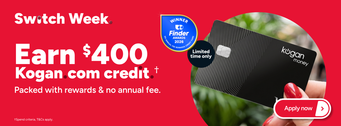 Earn $400 Kogan Credit this EOFY!